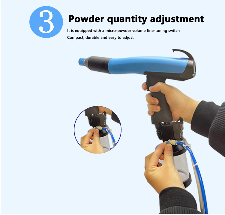 Portable Laboratory Electrostatic Powder Spray Gun