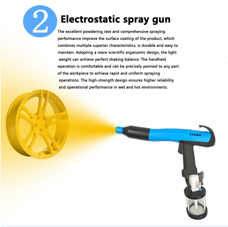 Portable Laboratory Electrostatic Powder Spray Gun