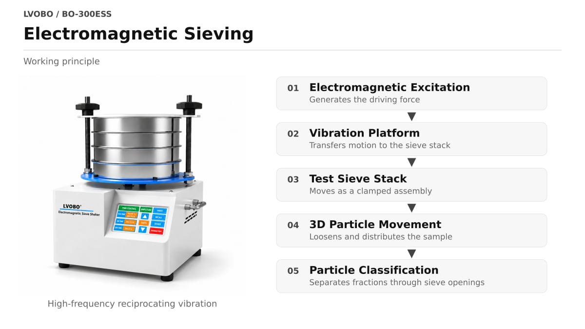 BO-300ESS laboratory sieve shaker complete product view