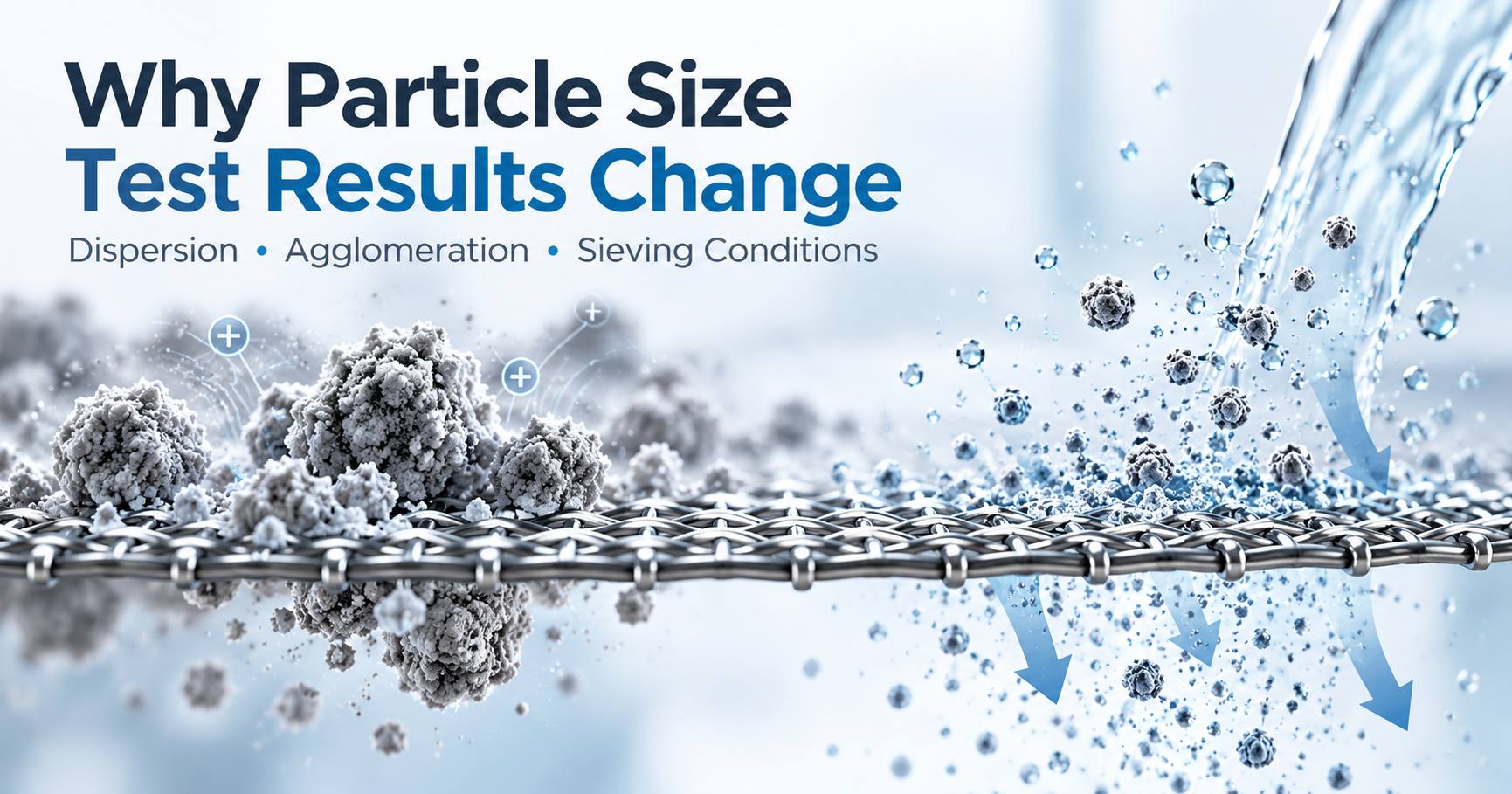 Why Particle Size Test Results Change: Dispersion, Agglomeration and Sieving Conditions